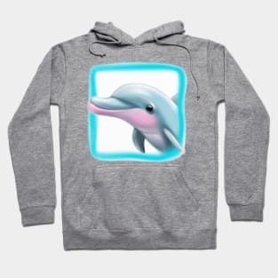 Cute Dolphin Drawing Hoodie